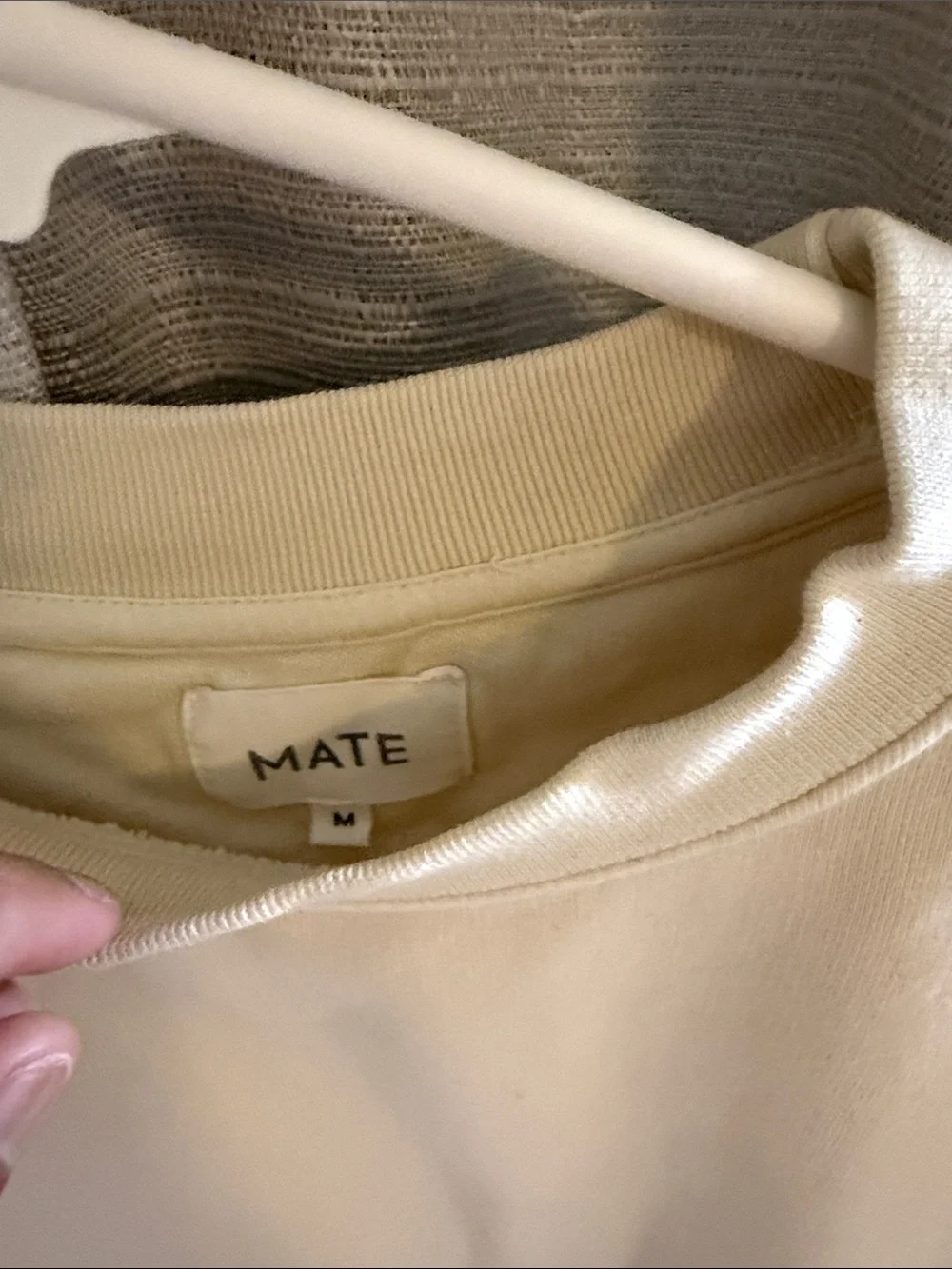 MATE the Label Cream Crewneck Sweatshirt - Picture 3 of 5